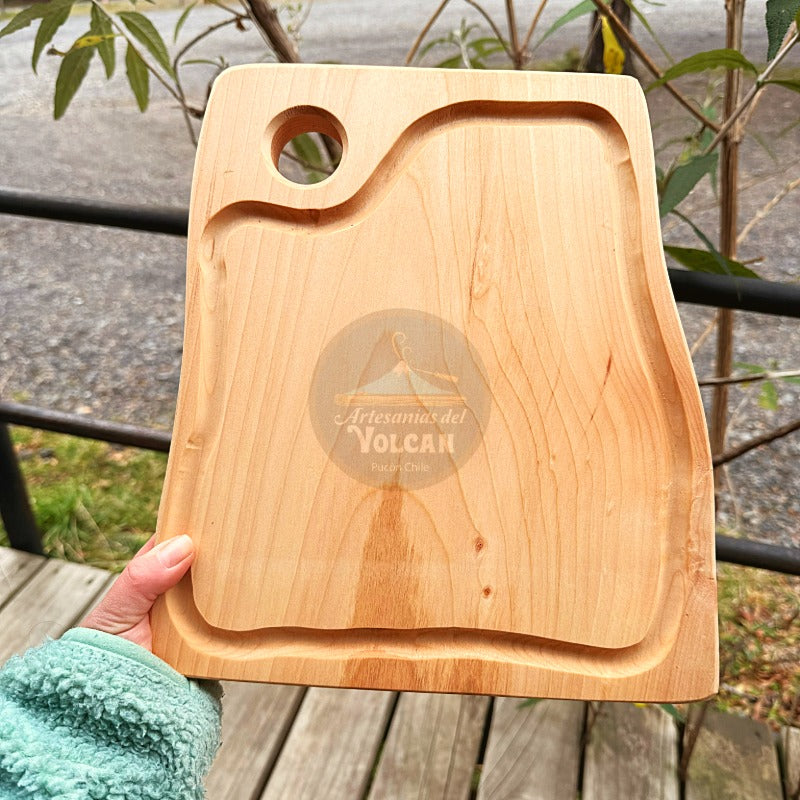 Tabla de Parrilla con surco para Jugos – Madera Nativa