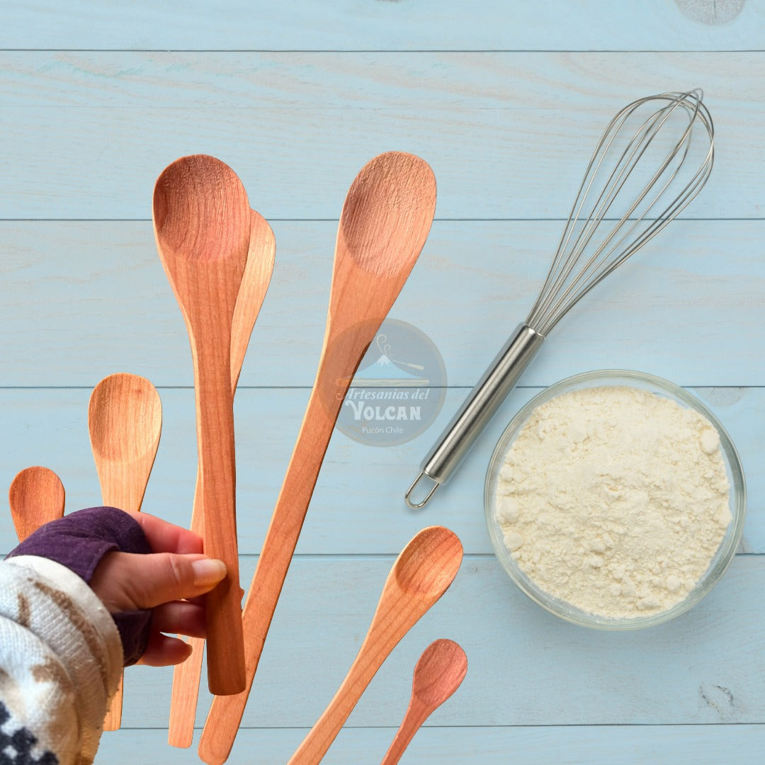 Cucharas de madera nativa para cocinar con amor