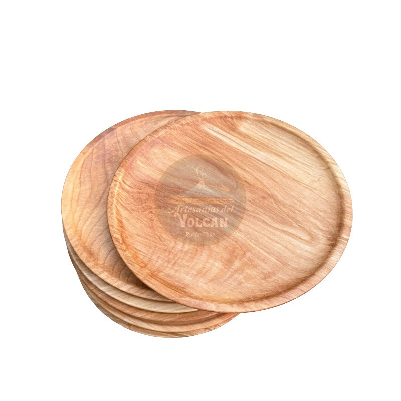 Platos de Madera Nativa para Asado – Cuadrado, Redondo y Rectangular