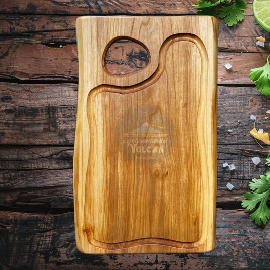Tabla de Parrilla con surco para Jugos – Madera Nativa