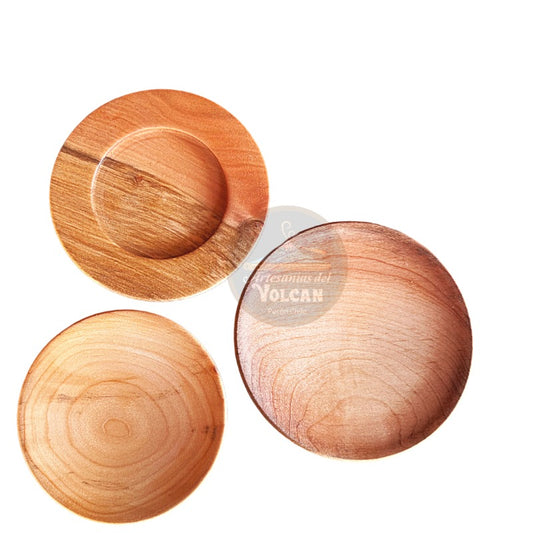 Porta taza de madera artesanal