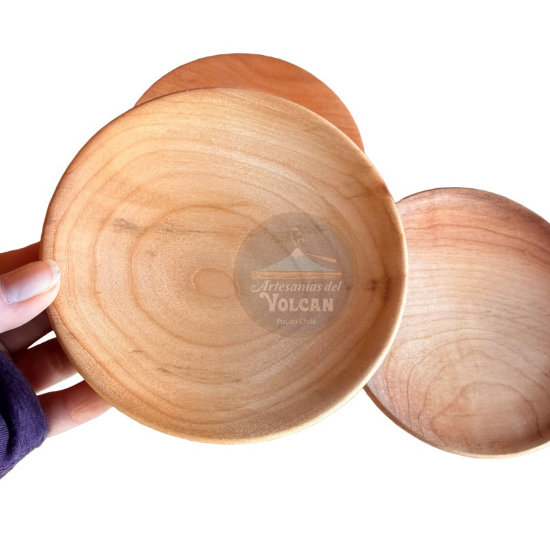 Porta taza de madera artesanal