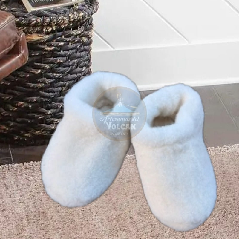 Pantuflas Artesanales de Piel de Oveja · Hechas a Mano en la Araucanía, Chile