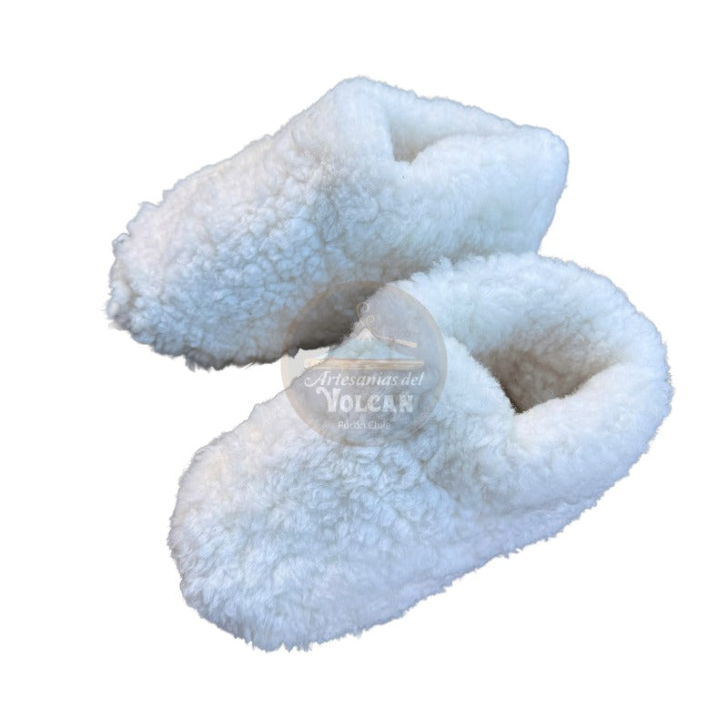 Pantuflas Artesanales de Piel de Oveja · Hechas a Mano en la Araucanía, Chile