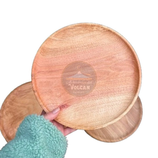 Platos de Madera Nativa para Asado – Cuadrado, Redondo y Rectangular