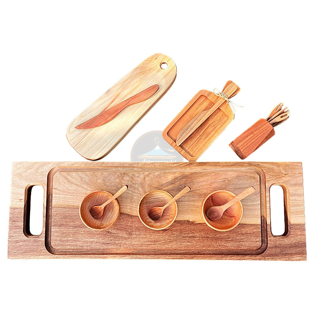 Set Juntémonos - Tabla y Fuente para picoteo