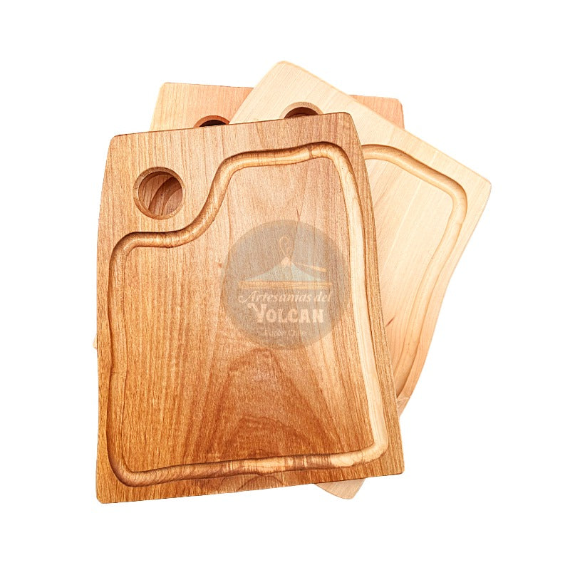 Tabla de Parrilla con surco para Jugos – Madera Nativa