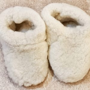 Pantufla mediana blanca